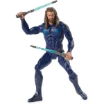 FIGURA AQUAMAN CON BASTON DOUBLE STRIKE VULCANITA